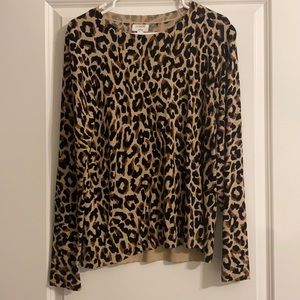 Leopard light weight sweater
